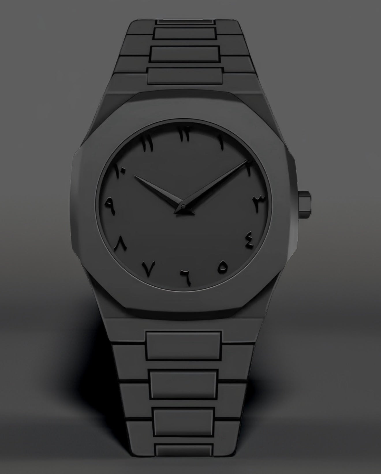 Arabic Aura Watch - Black